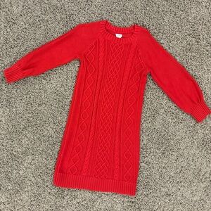 GAP girls red sweater dress, size 5